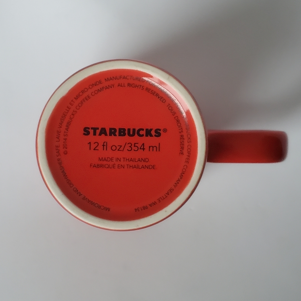 Starbucks 30th Anniversary 2014 Christmas Blend Red Coffee Mug 12 fl oz - Picture 6 of 8